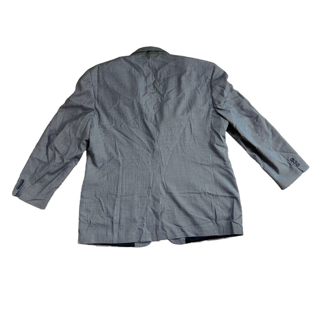 Stafford Vintage Men’s Houndstooth Suit Blazer Jacket Size 48R Wool Blend Pocket - Picture 2 of 11